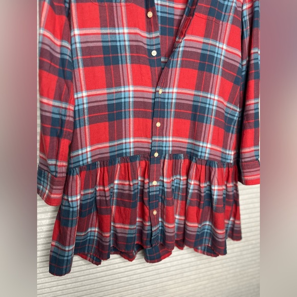 Polo Ralph Lauren Girls Sz 12 Plaid Shirt Dress Like New Condition Cotton Twill - Picture 6 of 12